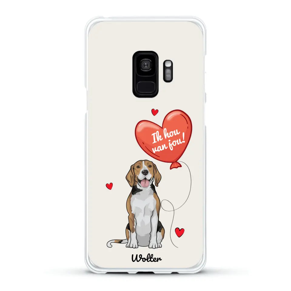 Hondenliefde - Gepersonaliseerd telefoonhoesje