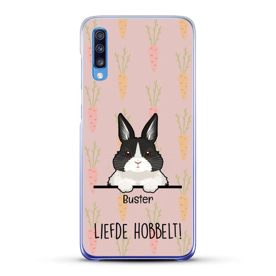 Liefde hobbelt! - Gepersonaliseerd telefoonhoesje