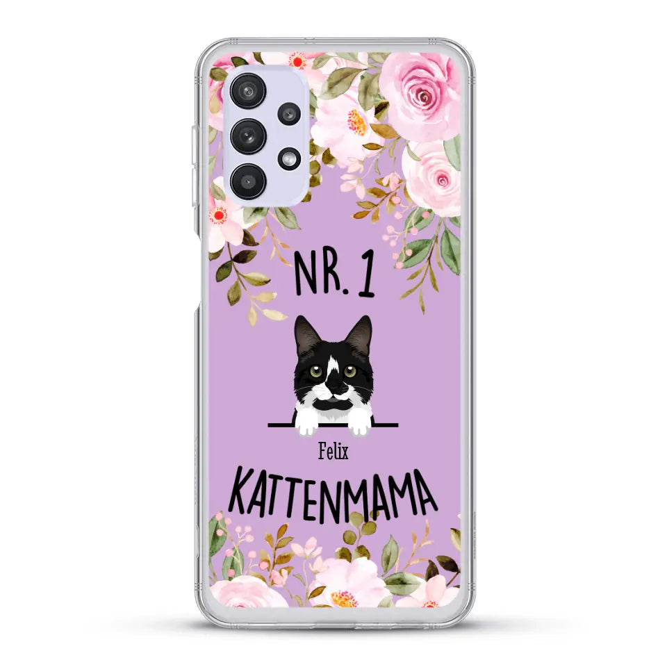 No. 1 Kattenmama - Gepersonaliseerd telefoonhoesje
