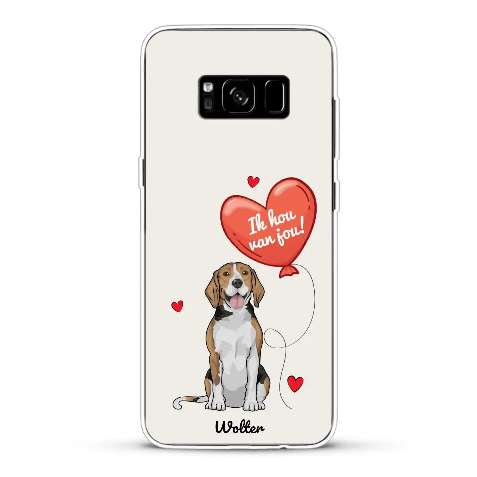 Hondenliefde - Gepersonaliseerd telefoonhoesje