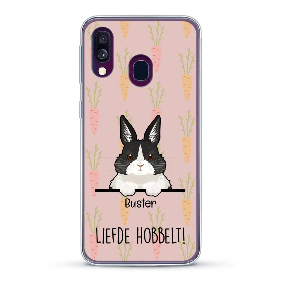 Liefde hobbelt! - Gepersonaliseerd telefoonhoesje