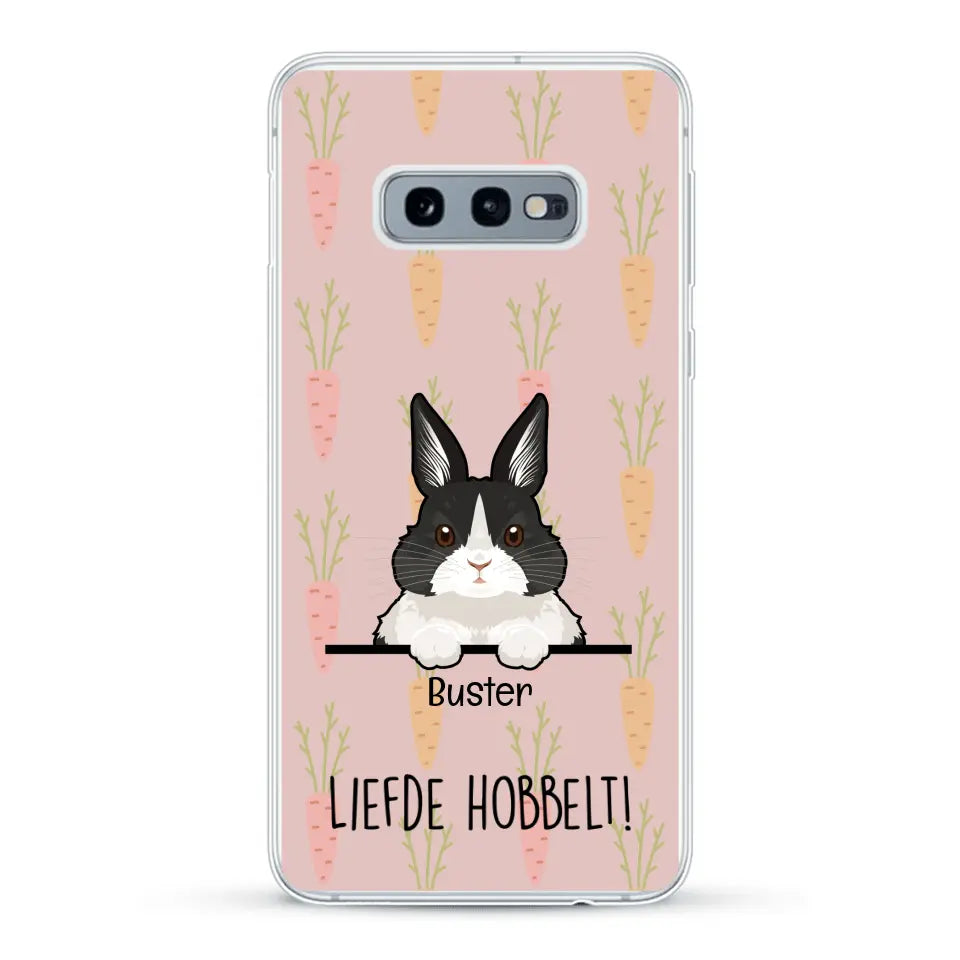 Liefde hobbelt! - Gepersonaliseerd telefoonhoesje