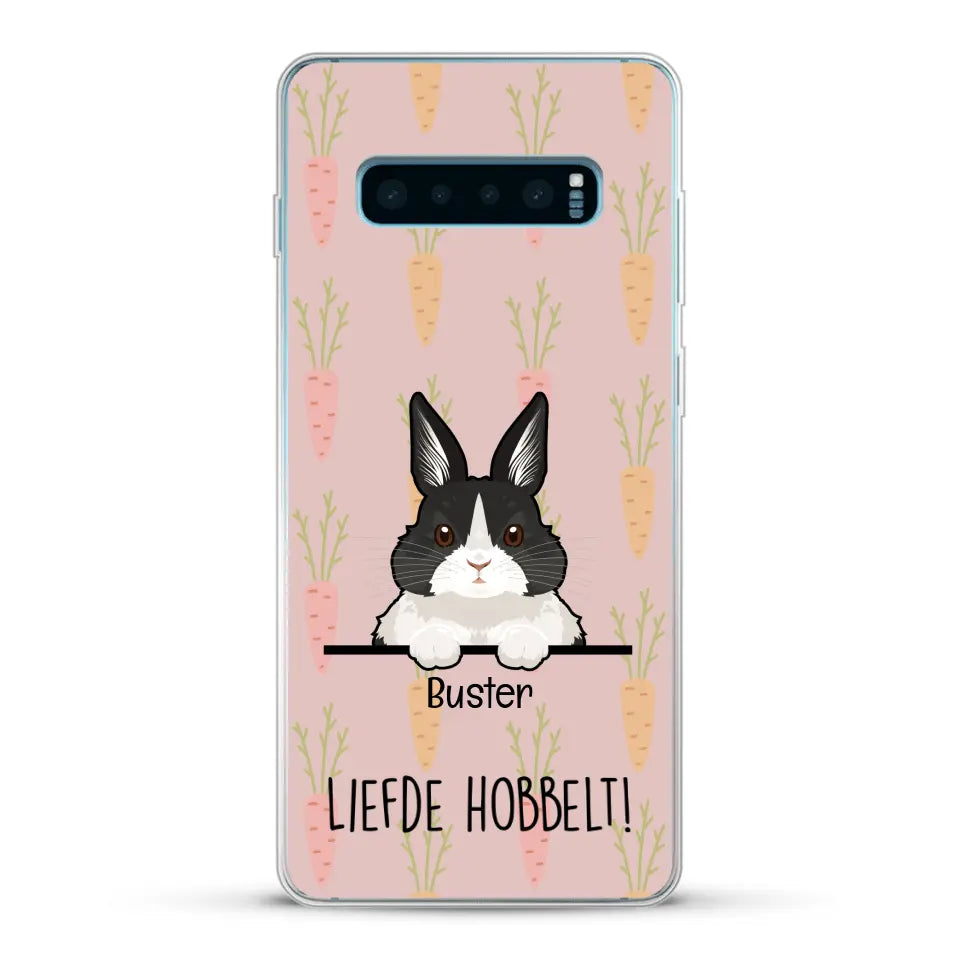 Liefde hobbelt! - Gepersonaliseerd telefoonhoesje