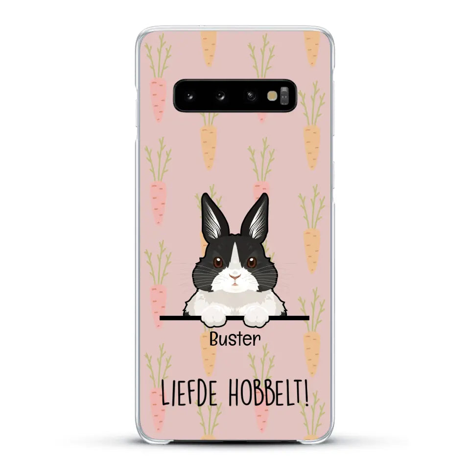 Liefde hobbelt! - Gepersonaliseerd telefoonhoesje