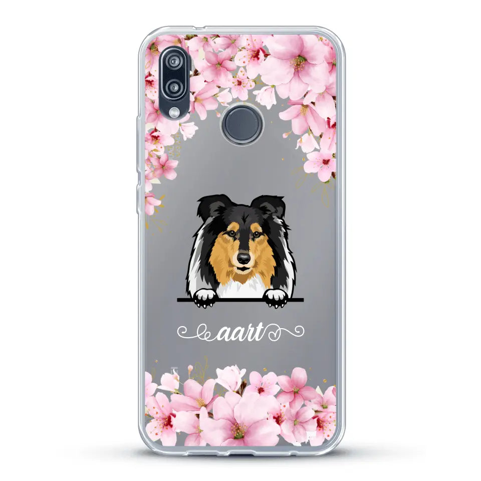 Bloemen Honden - Gepersonaliseerd telefoonhoesje