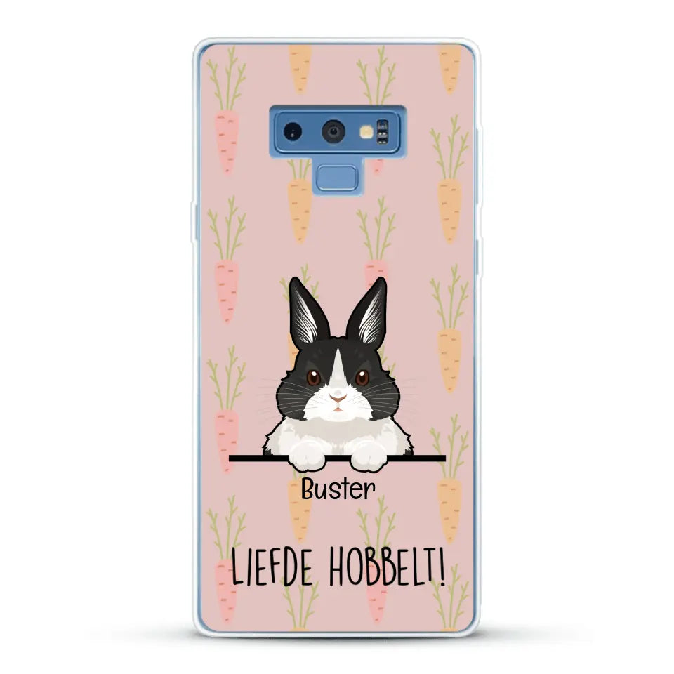 Liefde hobbelt! - Gepersonaliseerd telefoonhoesje