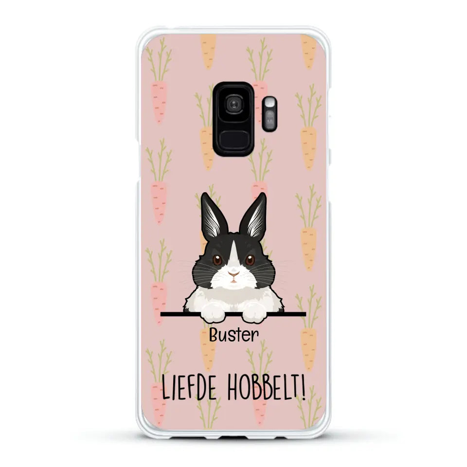 Liefde hobbelt! - Gepersonaliseerd telefoonhoesje