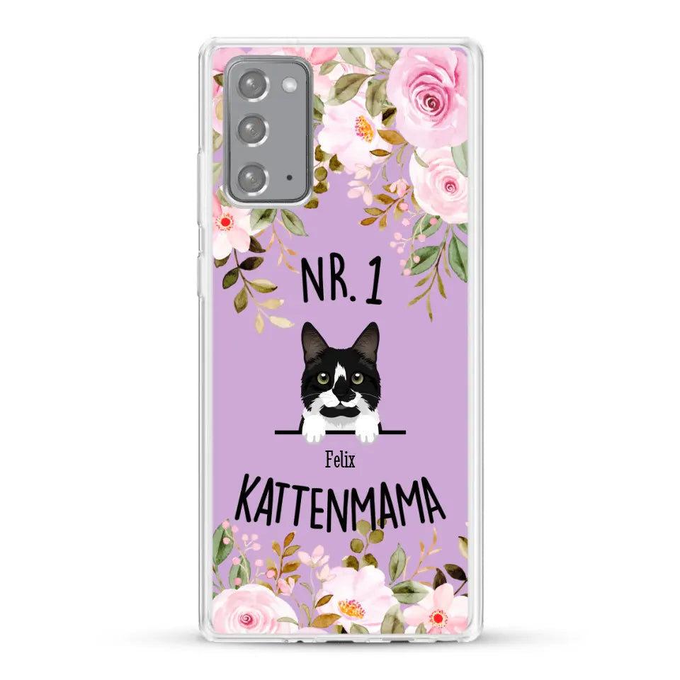 No. 1 Kattenmama - Gepersonaliseerd telefoonhoesje