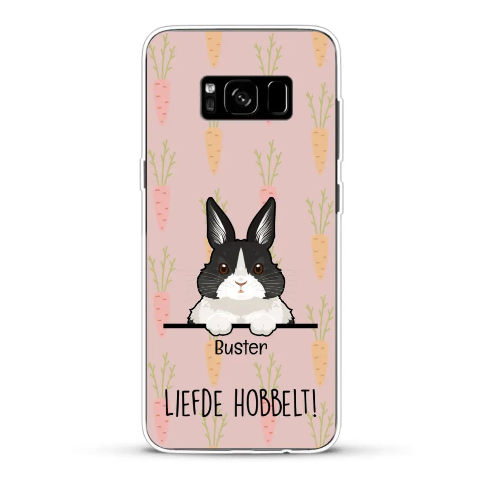 Liefde hobbelt! - Gepersonaliseerd telefoonhoesje