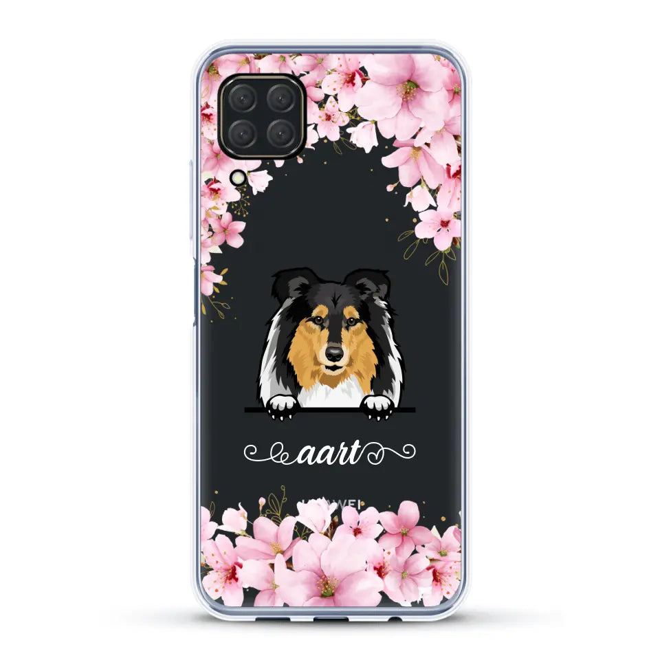 Bloemen Honden - Gepersonaliseerd telefoonhoesje