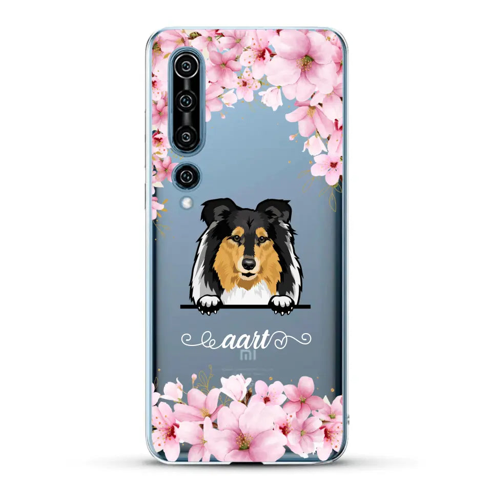 Bloemen Honden - Gepersonaliseerd telefoonhoesje