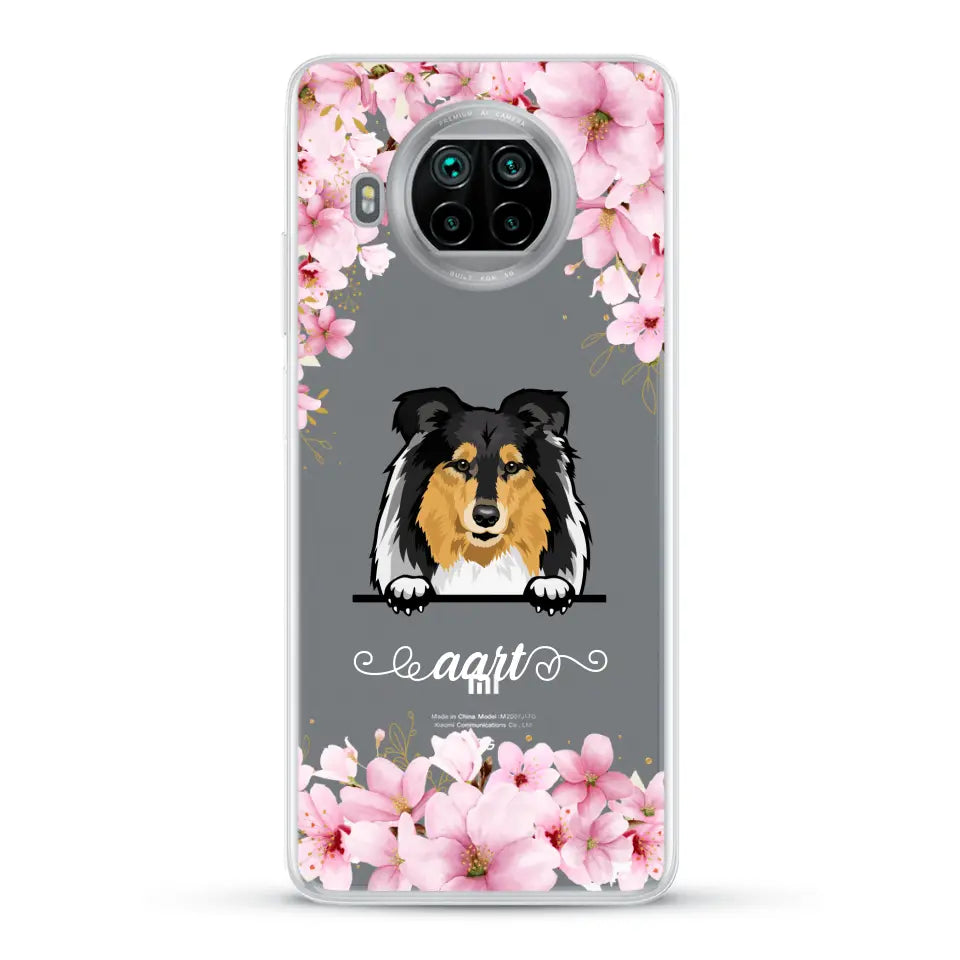 Bloemen Honden - Gepersonaliseerd telefoonhoesje