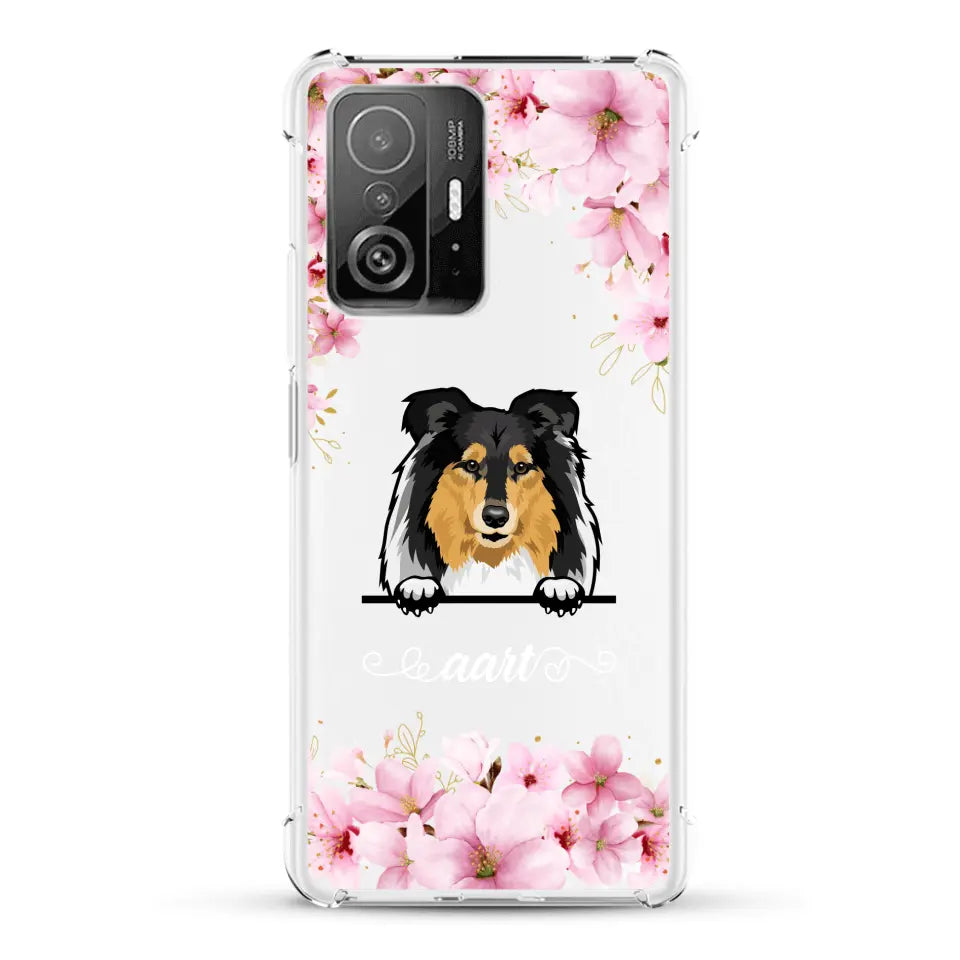 Bloemen Honden - Gepersonaliseerd telefoonhoesje