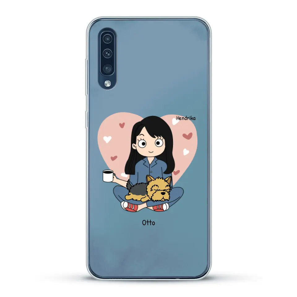 Cartoon honden mama - Gepersonaliseerd telefoonhoesje