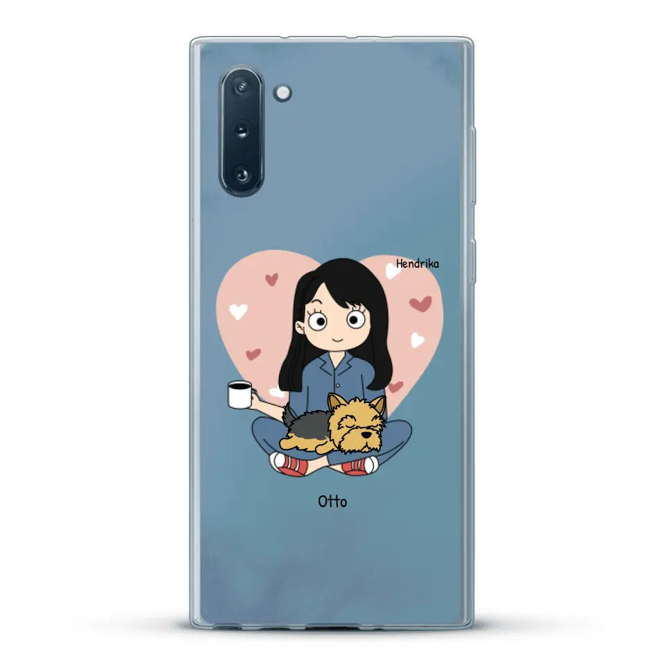 Cartoon honden mama - Gepersonaliseerd telefoonhoesje