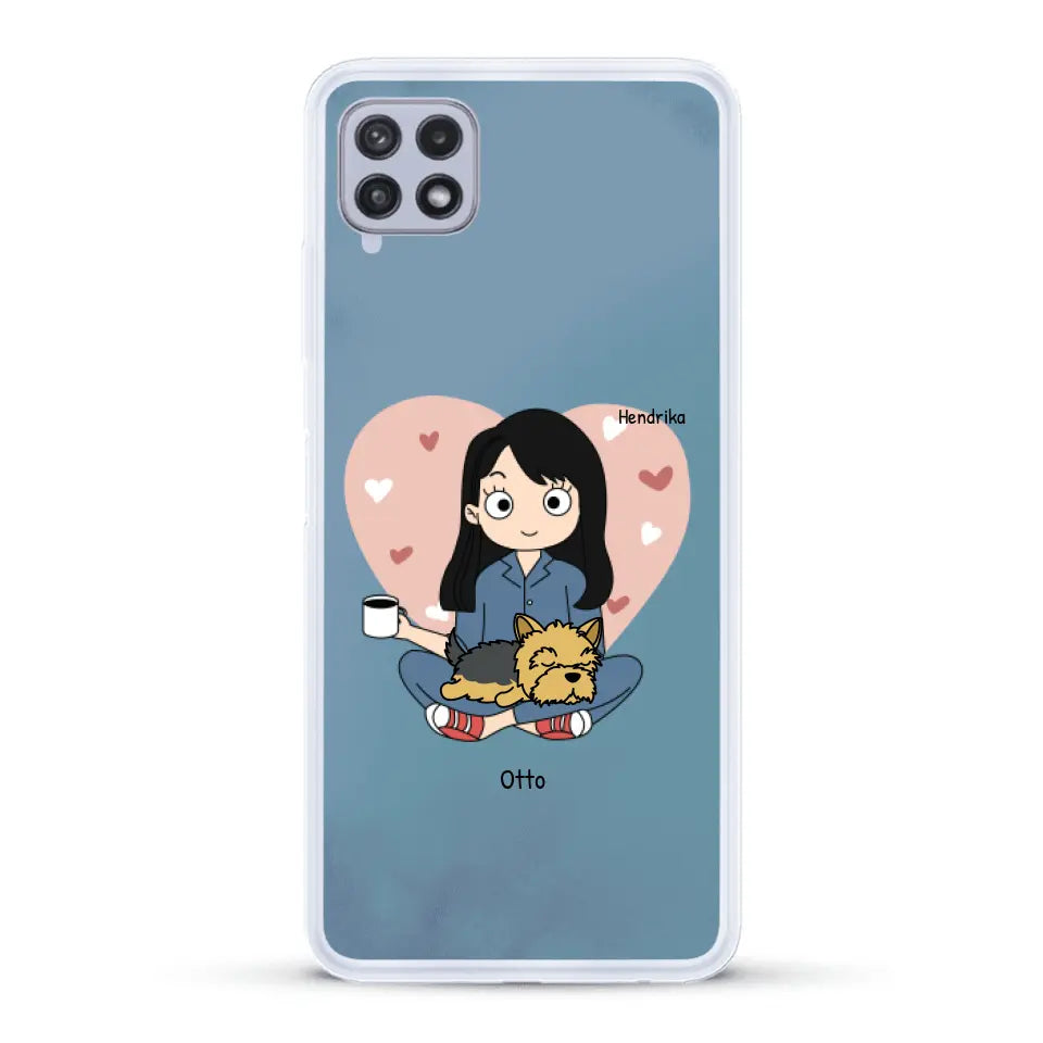 Cartoon honden mama - Gepersonaliseerd telefoonhoesje