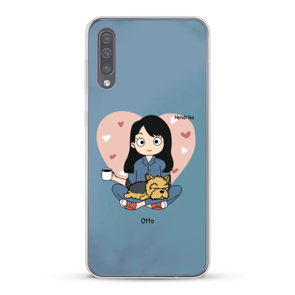 Cartoon honden mama - Gepersonaliseerd telefoonhoesje