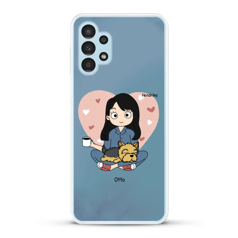 Cartoon honden mama - Gepersonaliseerd telefoonhoesje