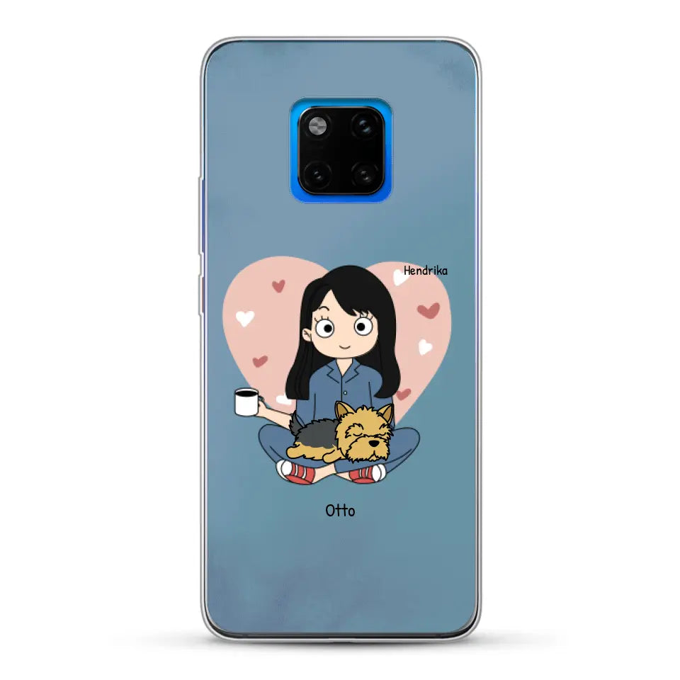 Cartoon honden mama - Gepersonaliseerd telefoonhoesje