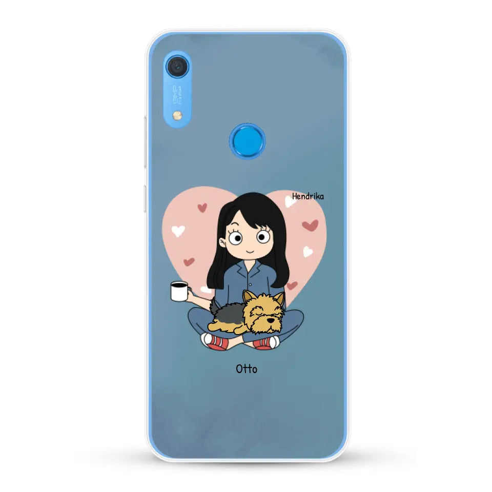 Cartoon honden mama - Gepersonaliseerd telefoonhoesje