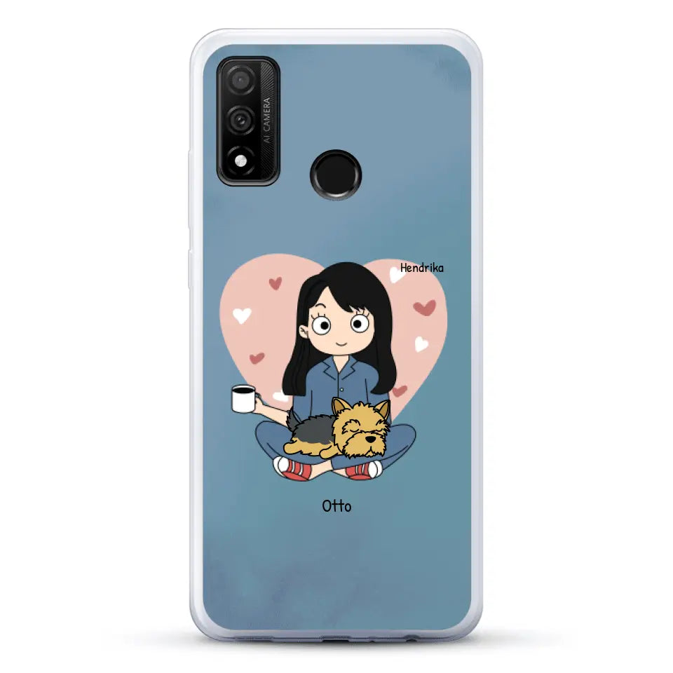 Cartoon honden mama - Gepersonaliseerd telefoonhoesje