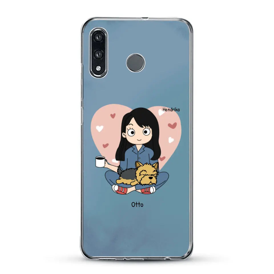 Cartoon honden mama - Gepersonaliseerd telefoonhoesje