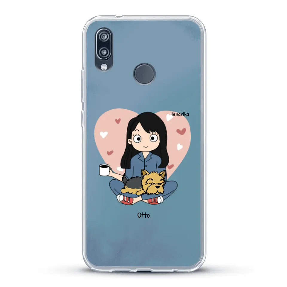 Cartoon honden mama - Gepersonaliseerd telefoonhoesje