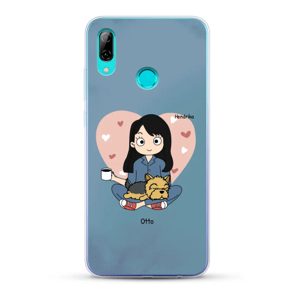 Cartoon honden mama - Gepersonaliseerd telefoonhoesje