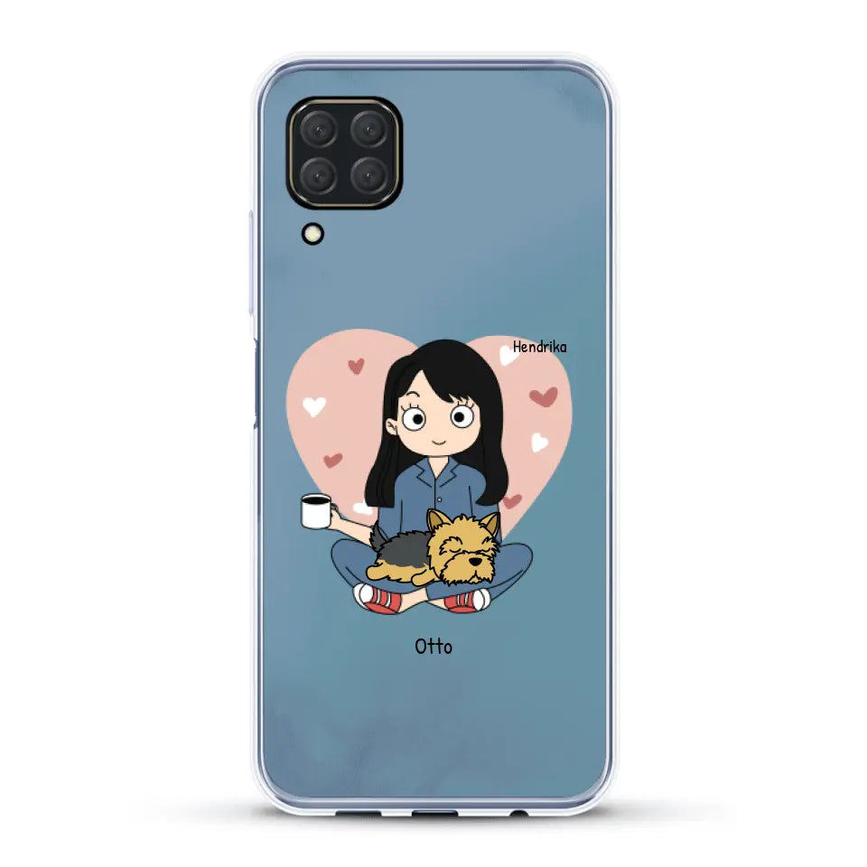 Cartoon honden mama - Gepersonaliseerd telefoonhoesje