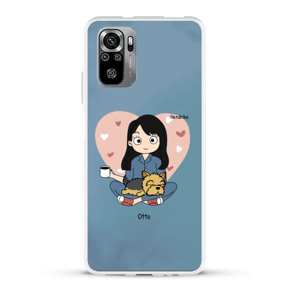 Cartoon honden mama - Gepersonaliseerd telefoonhoesje