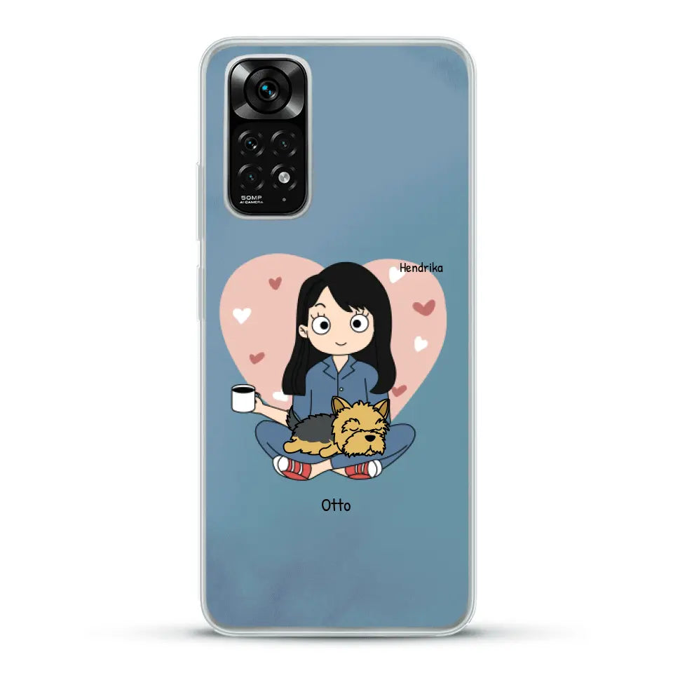 Cartoon honden mama - Gepersonaliseerd telefoonhoesje