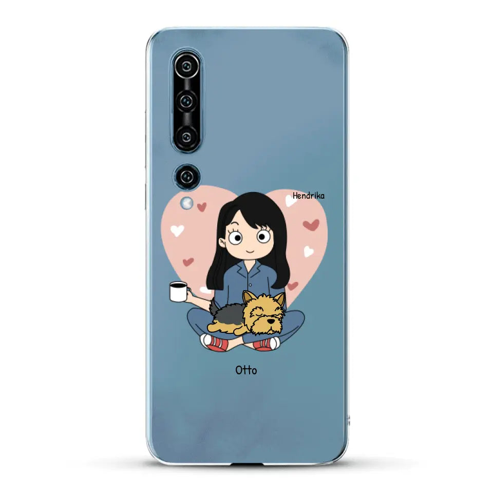 Cartoon honden mama - Gepersonaliseerd telefoonhoesje