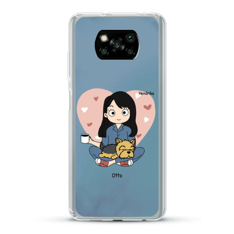 Cartoon honden mama - Gepersonaliseerd telefoonhoesje