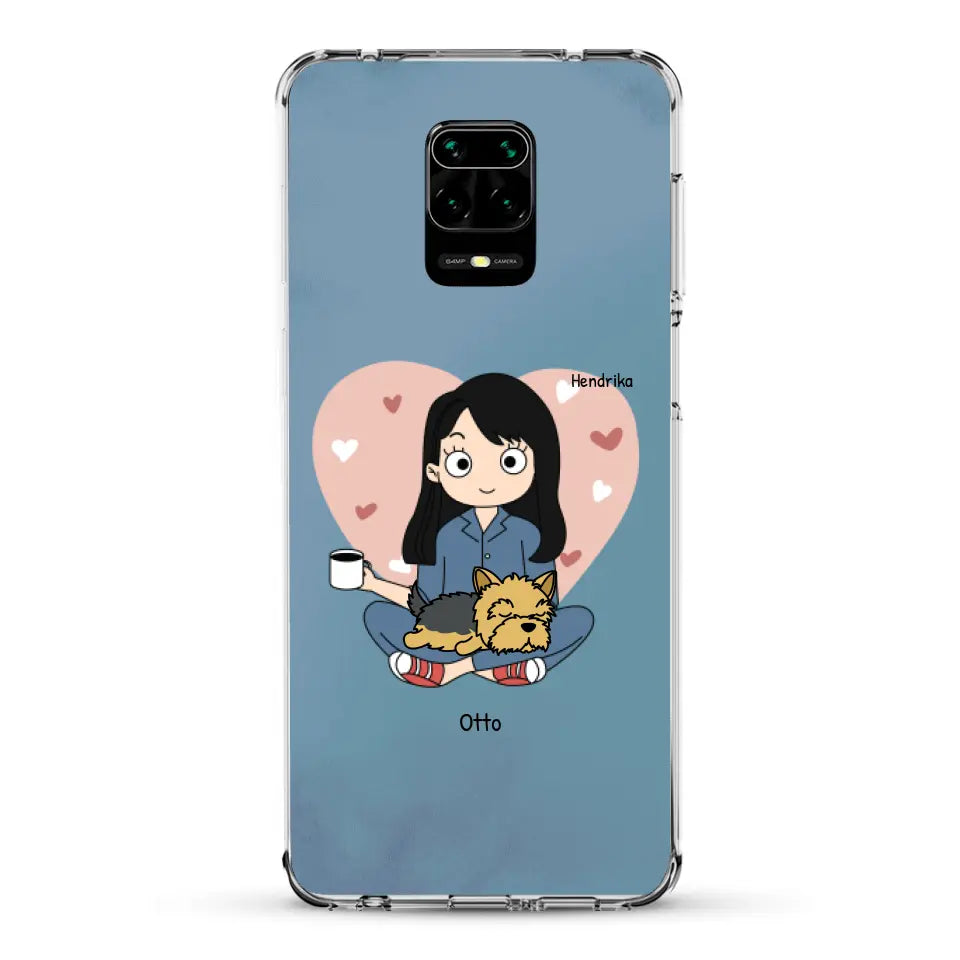 Cartoon honden mama - Gepersonaliseerd telefoonhoesje