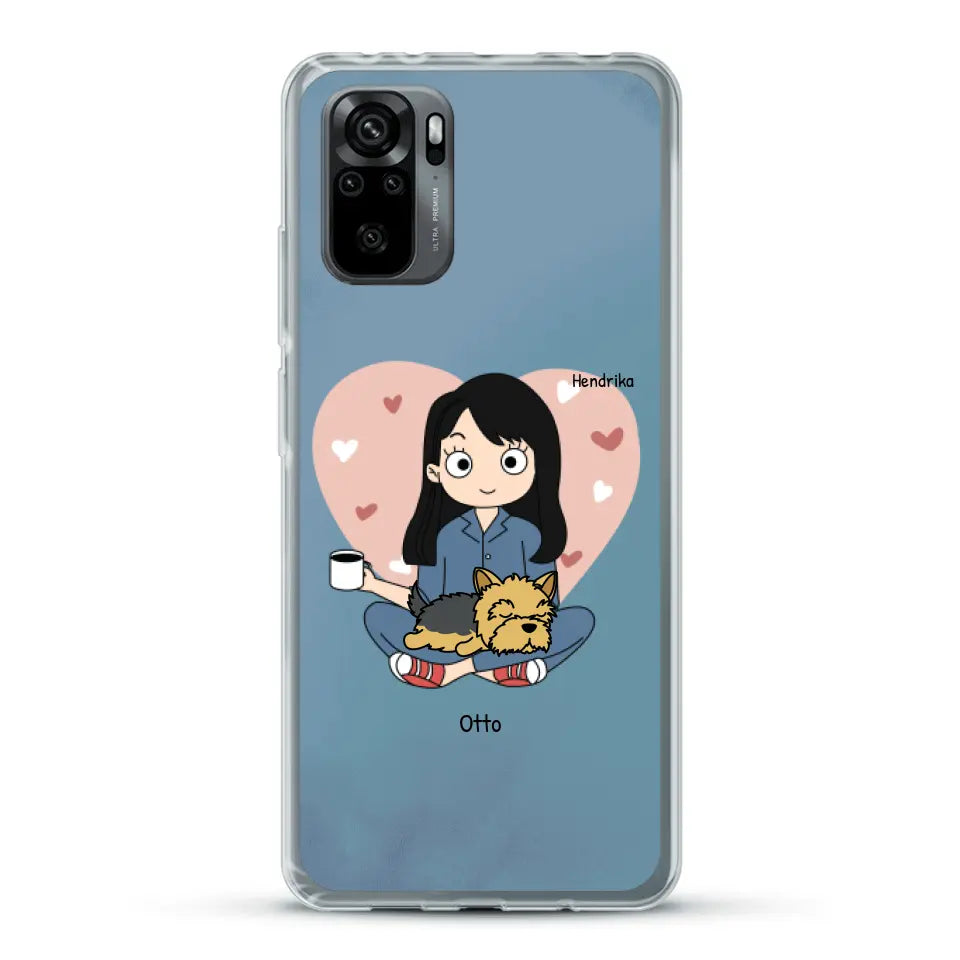 Cartoon honden mama - Gepersonaliseerd telefoonhoesje