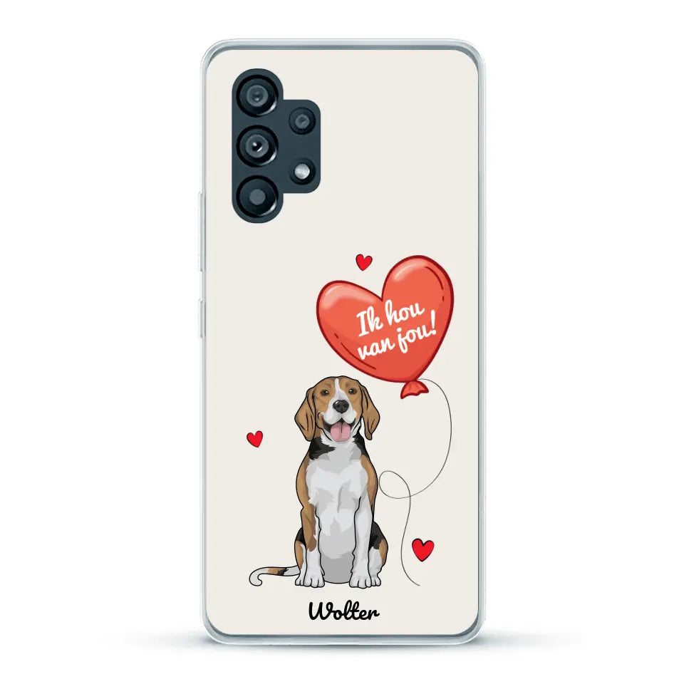 Hondenliefde - Gepersonaliseerd telefoonhoesje