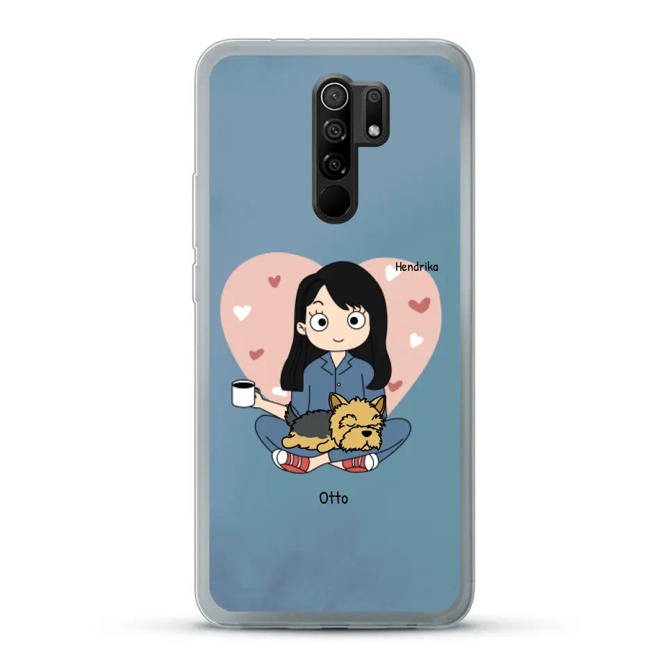 Cartoon honden mama - Gepersonaliseerd telefoonhoesje