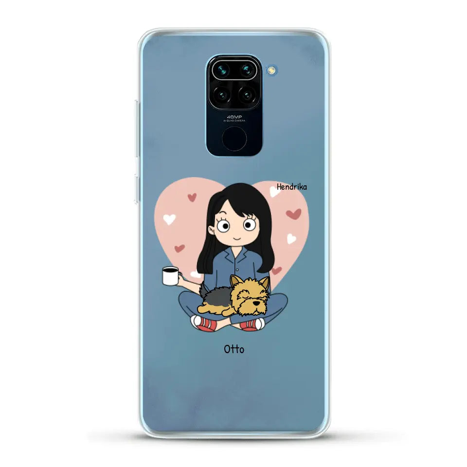 Cartoon honden mama - Gepersonaliseerd telefoonhoesje