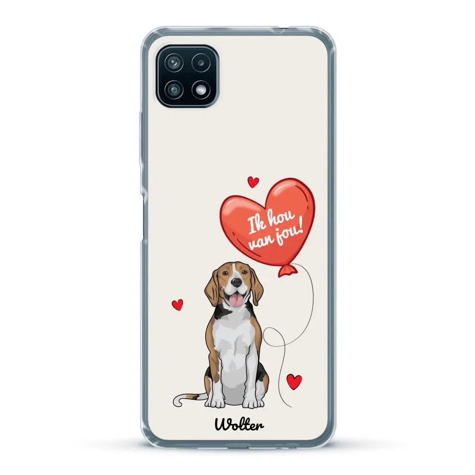 Hondenliefde - Gepersonaliseerd telefoonhoesje
