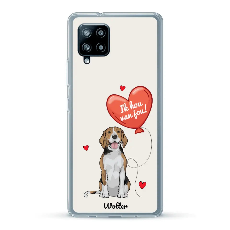 Hondenliefde - Gepersonaliseerd telefoonhoesje