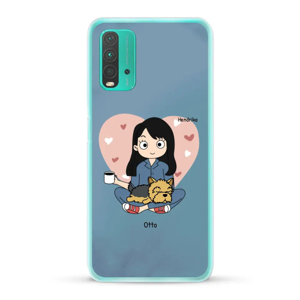 Cartoon honden mama - Gepersonaliseerd telefoonhoesje