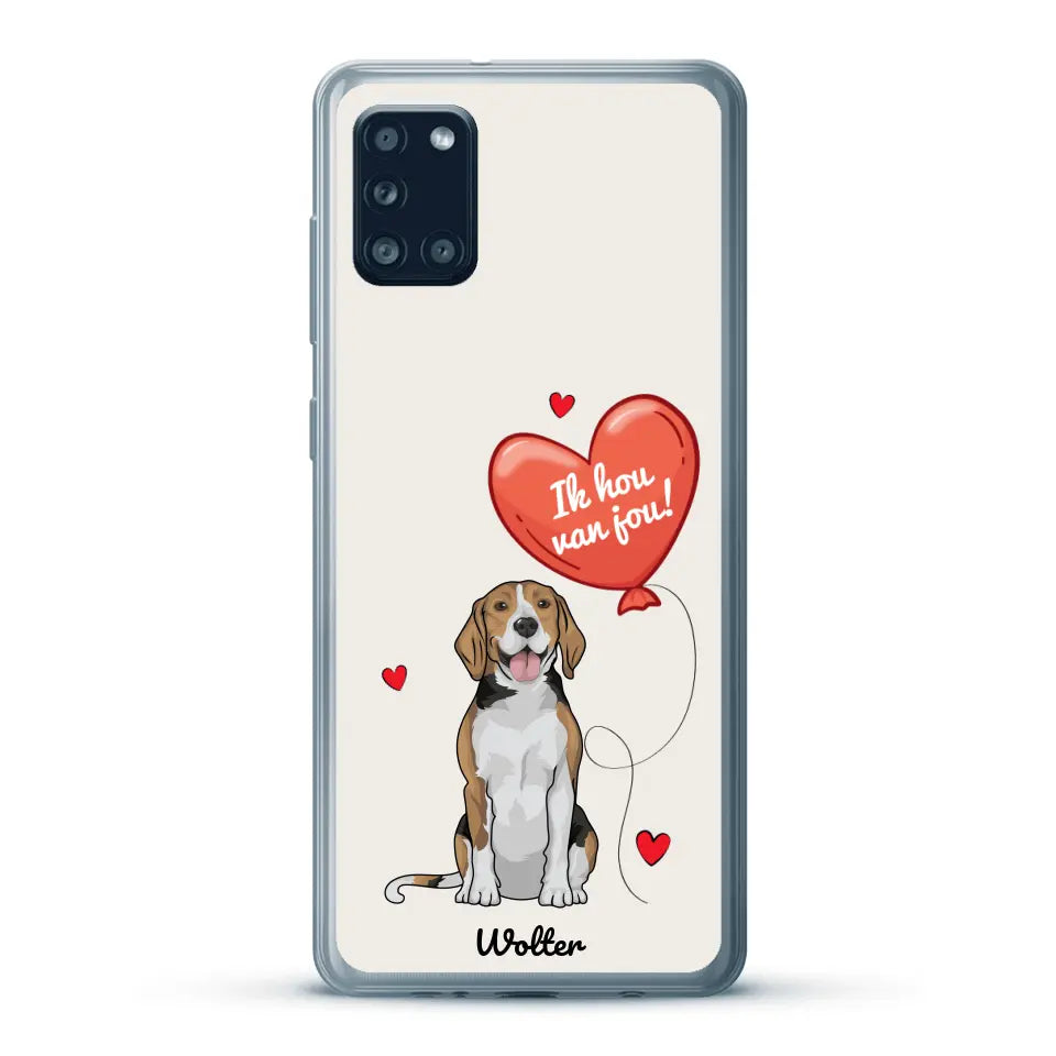 Hondenliefde - Gepersonaliseerd telefoonhoesje