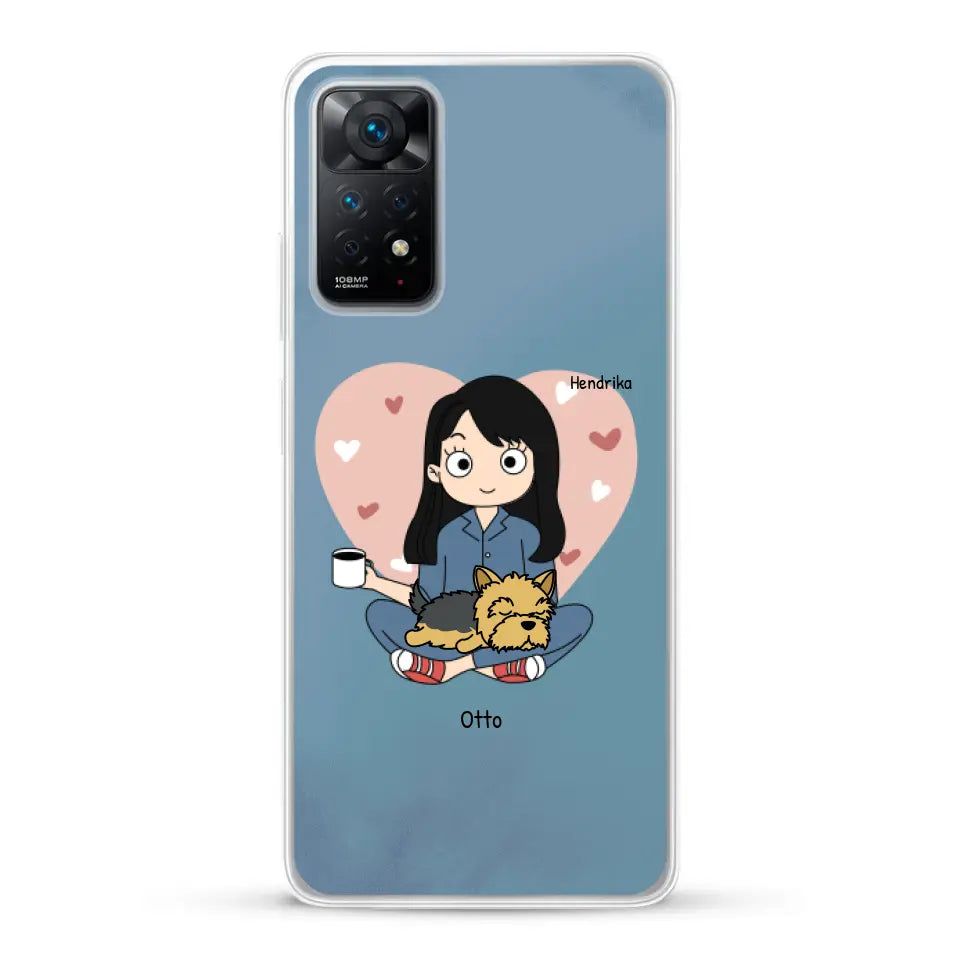 Cartoon honden mama - Gepersonaliseerd telefoonhoesje