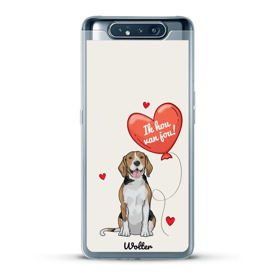 Hondenliefde - Gepersonaliseerd telefoonhoesje