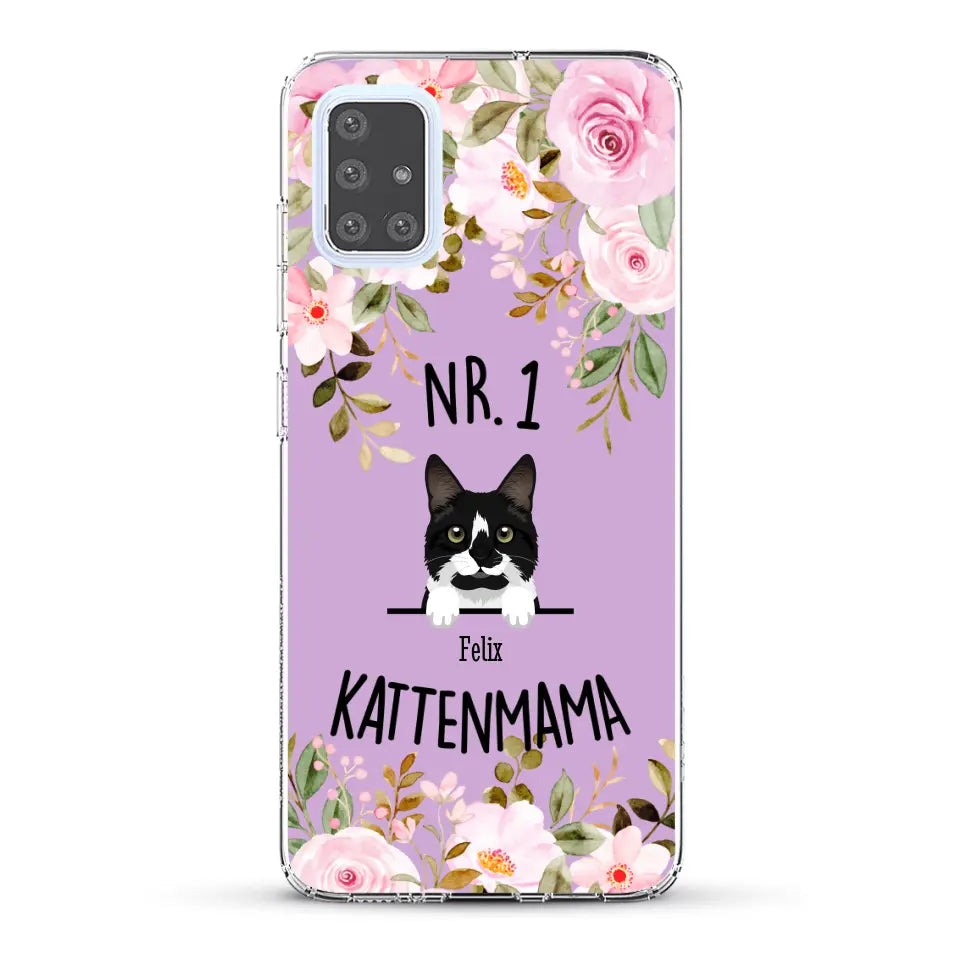 No. 1 Kattenmama - Gepersonaliseerd telefoonhoesje