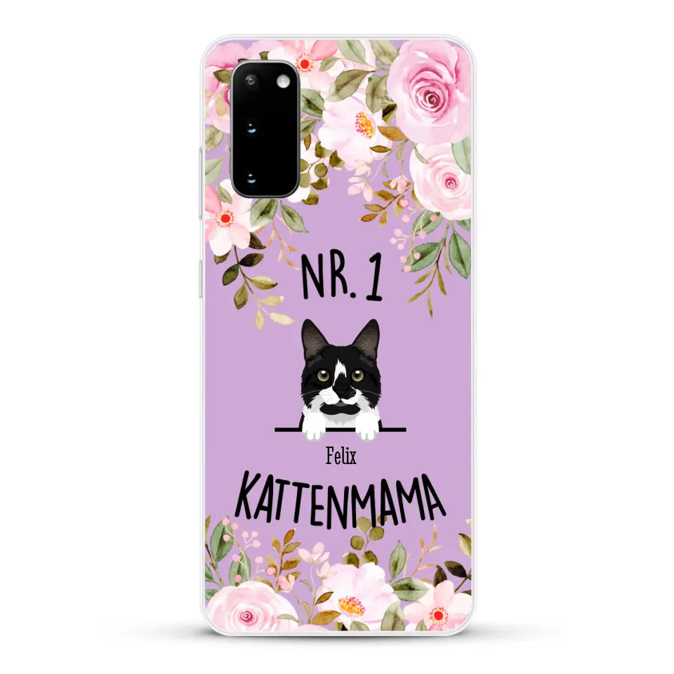 No. 1 Kattenmama - Gepersonaliseerd telefoonhoesje