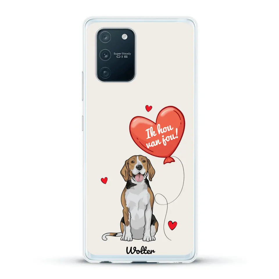 Hondenliefde - Gepersonaliseerd telefoonhoesje