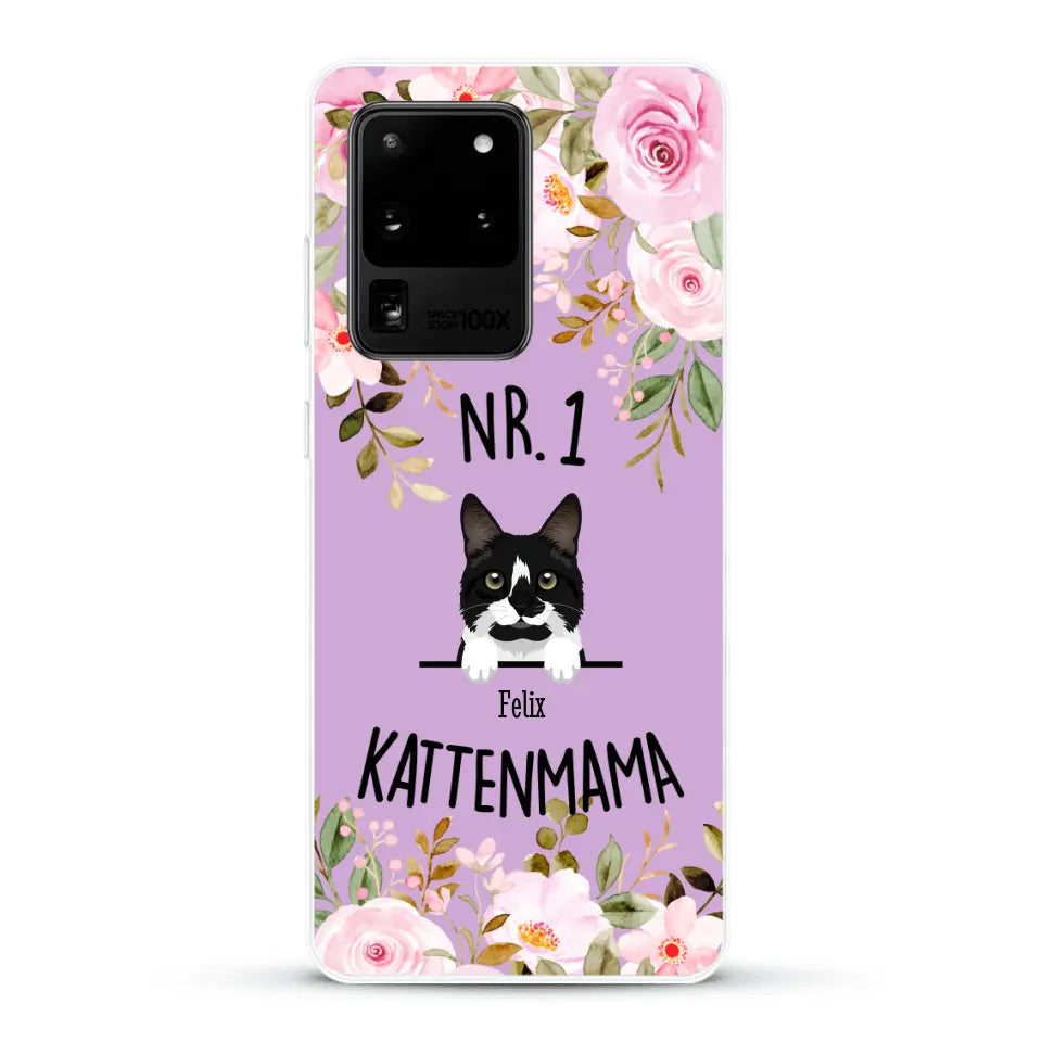 No. 1 Kattenmama - Gepersonaliseerd telefoonhoesje
