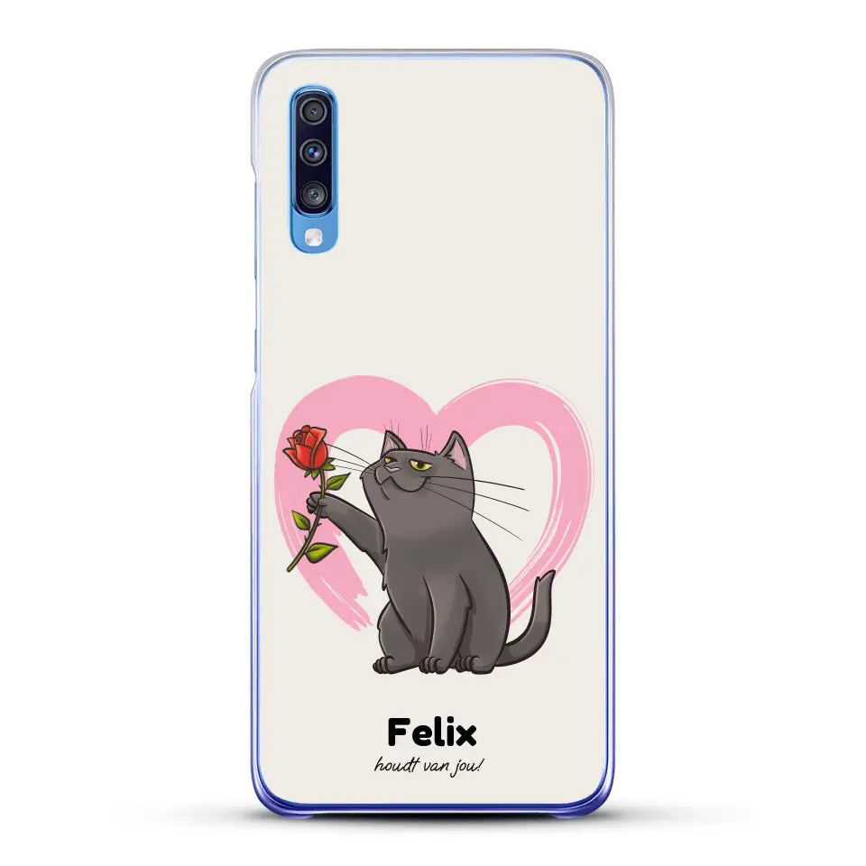 Jouw kat houdt van jou - Gepersonaliseerd telefoonhoesje