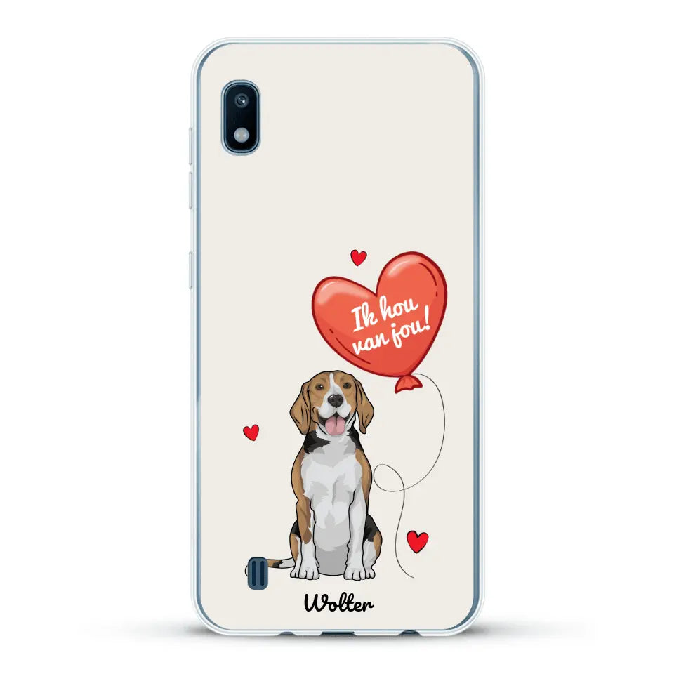 Hondenliefde - Gepersonaliseerd telefoonhoesje